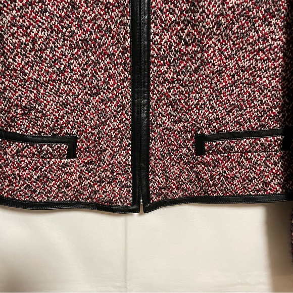 PORTFOLIO LOUBEN ZIP UP BLAZER WOOL COTTON MOHAIR ALPACA POLIAMIDE BLEND SIZE 8 - Picture 5 of 14